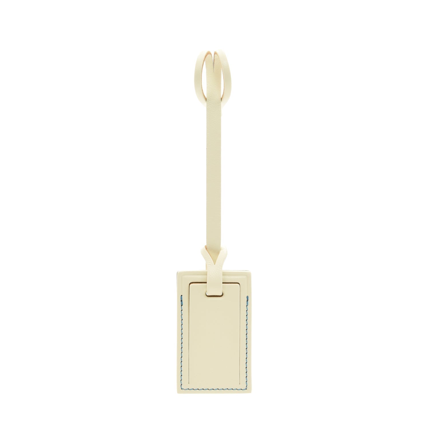 Albion · Small Luggage Tag | Ivory/Blue
