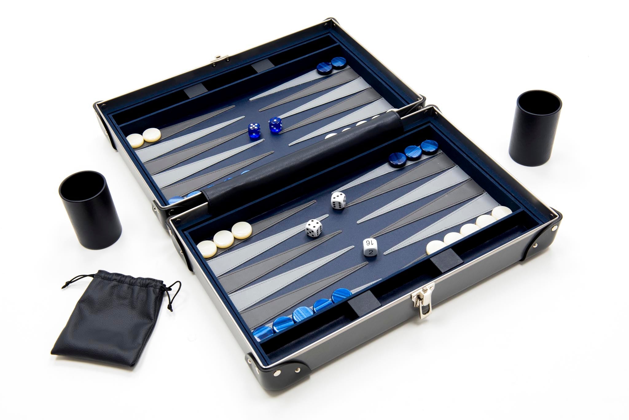 007 Collection · Backgammon Set | Grey/Graphite/Chrome