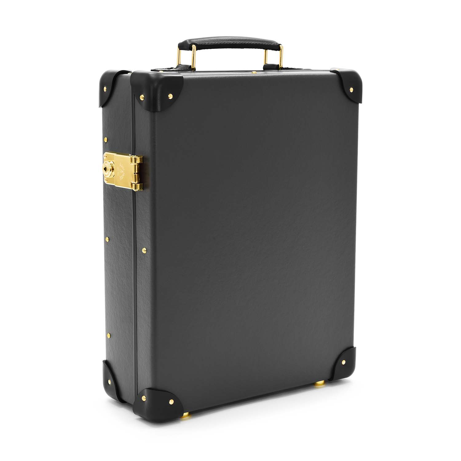 Centenary · 12-Slot Watch Case | Charcoal/Black/Gold