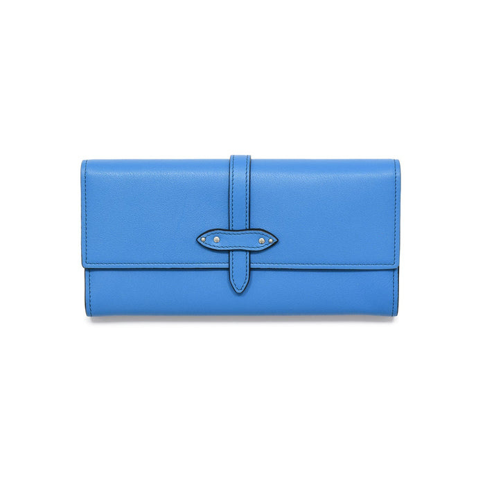 1897 · Flap Over Purse | Bright Blue - GLOBE-TROTTER