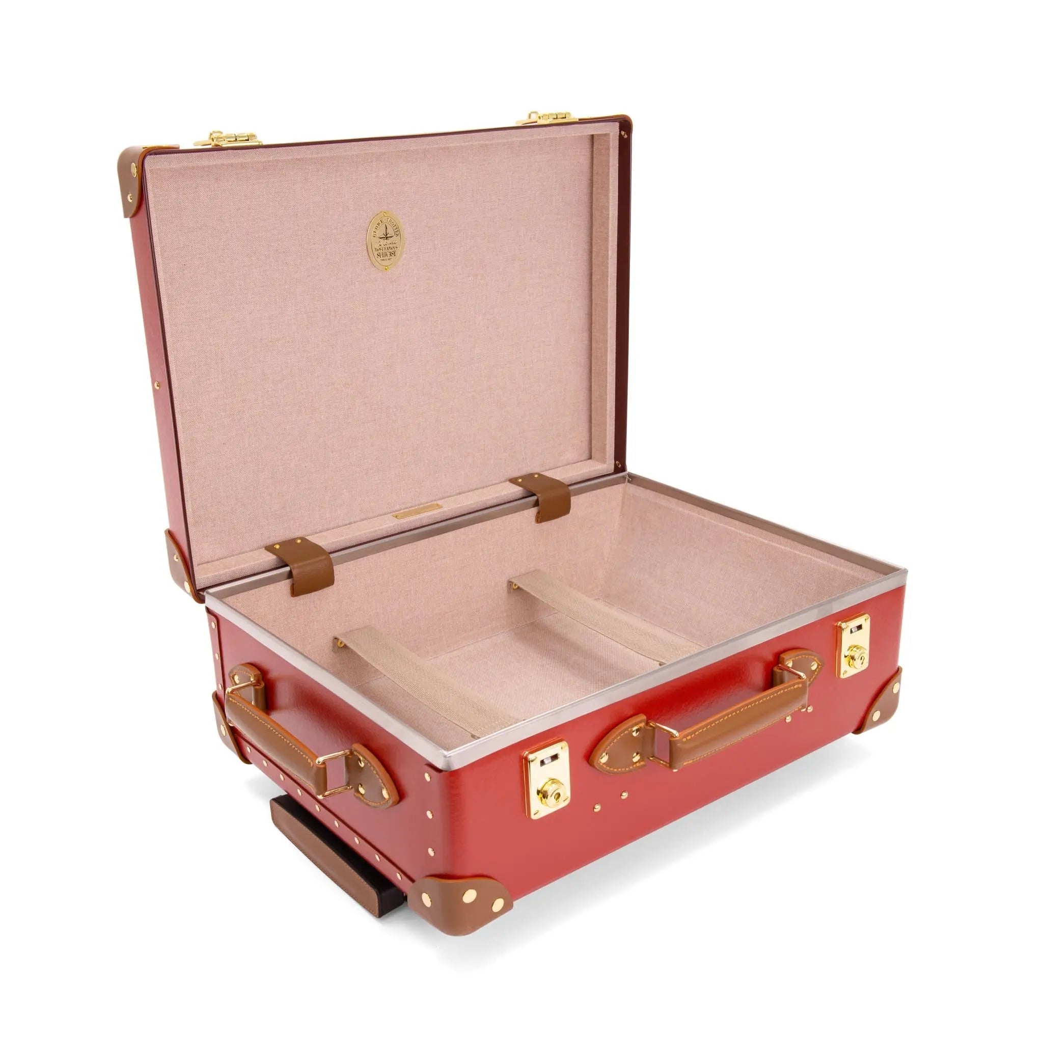 Centenary · Small Carry-On - 2 Wheels | Red/Caramel/Gold - GLOBE-TROTTER