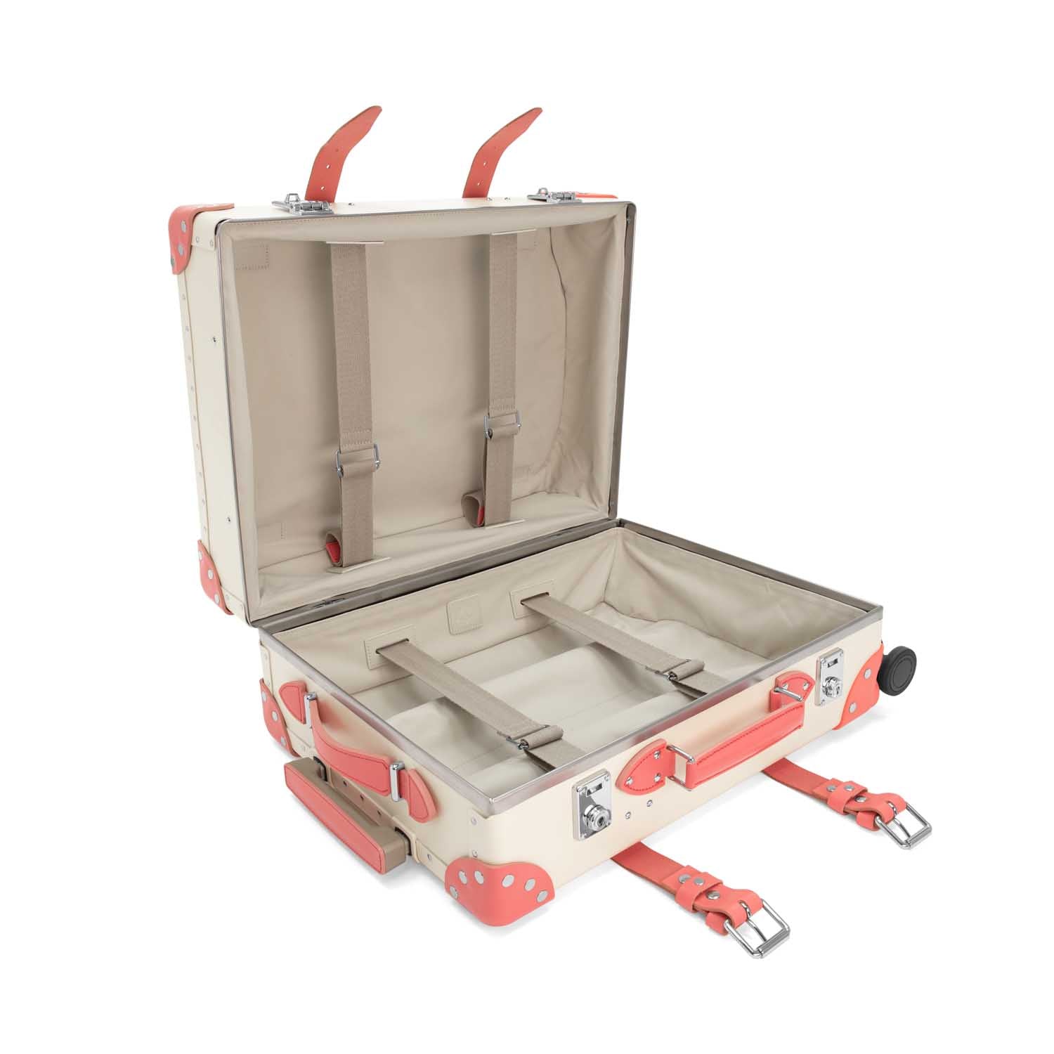 Pop Colour · Carry-On - 4 Wheels | Ivory/Flamingo/Chrome