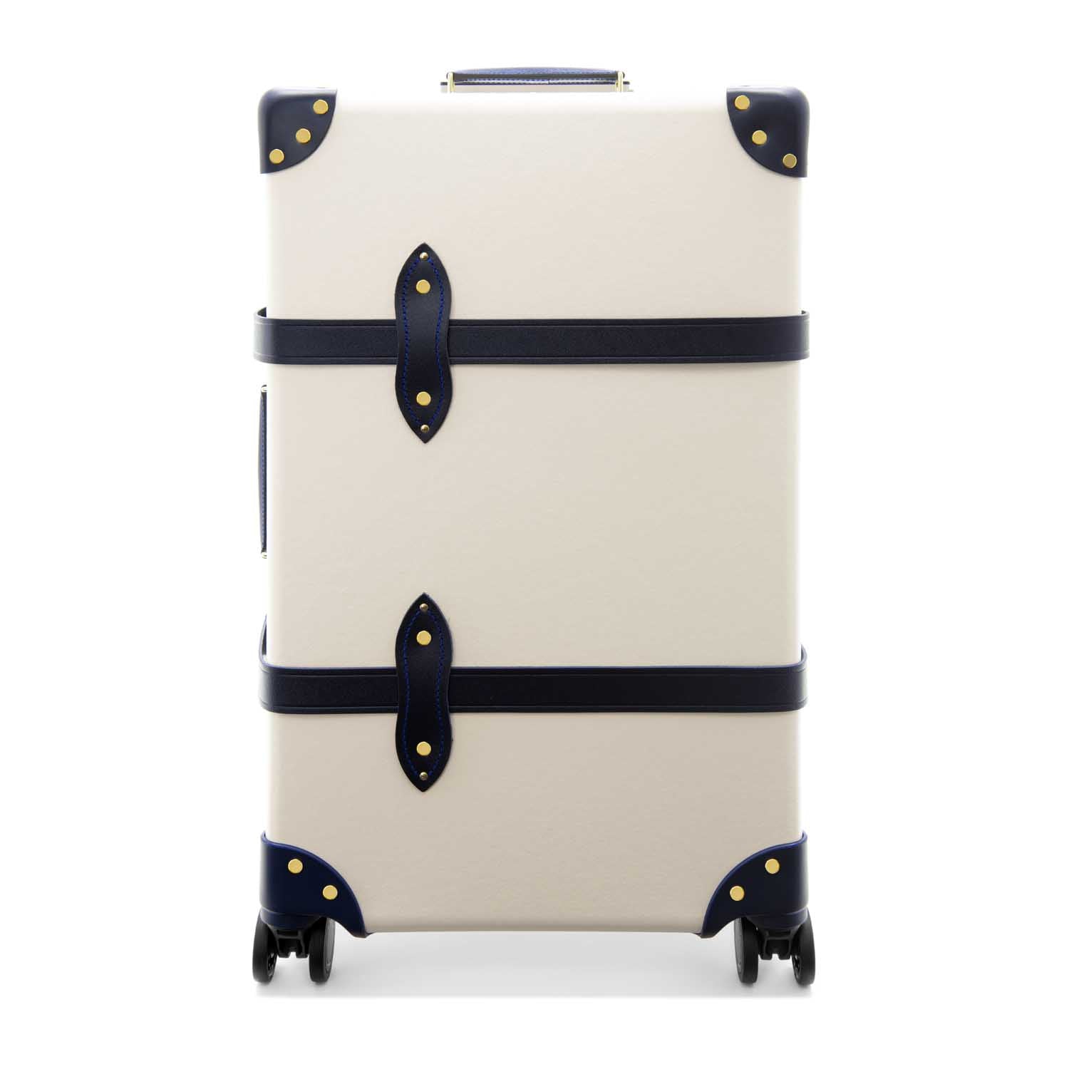 Centenary · Medium Check-In - 4 Wheels | Ivory/Navy/Brass