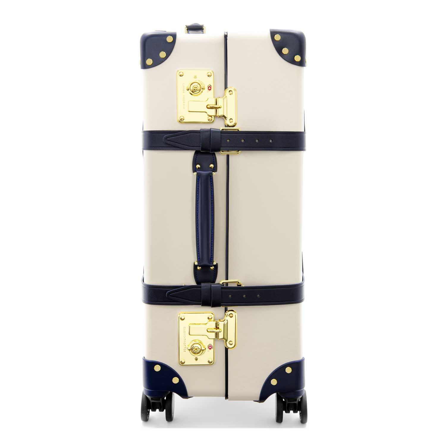 Centenary · Medium Check-In - 4 Wheels | Ivory/Navy/Brass