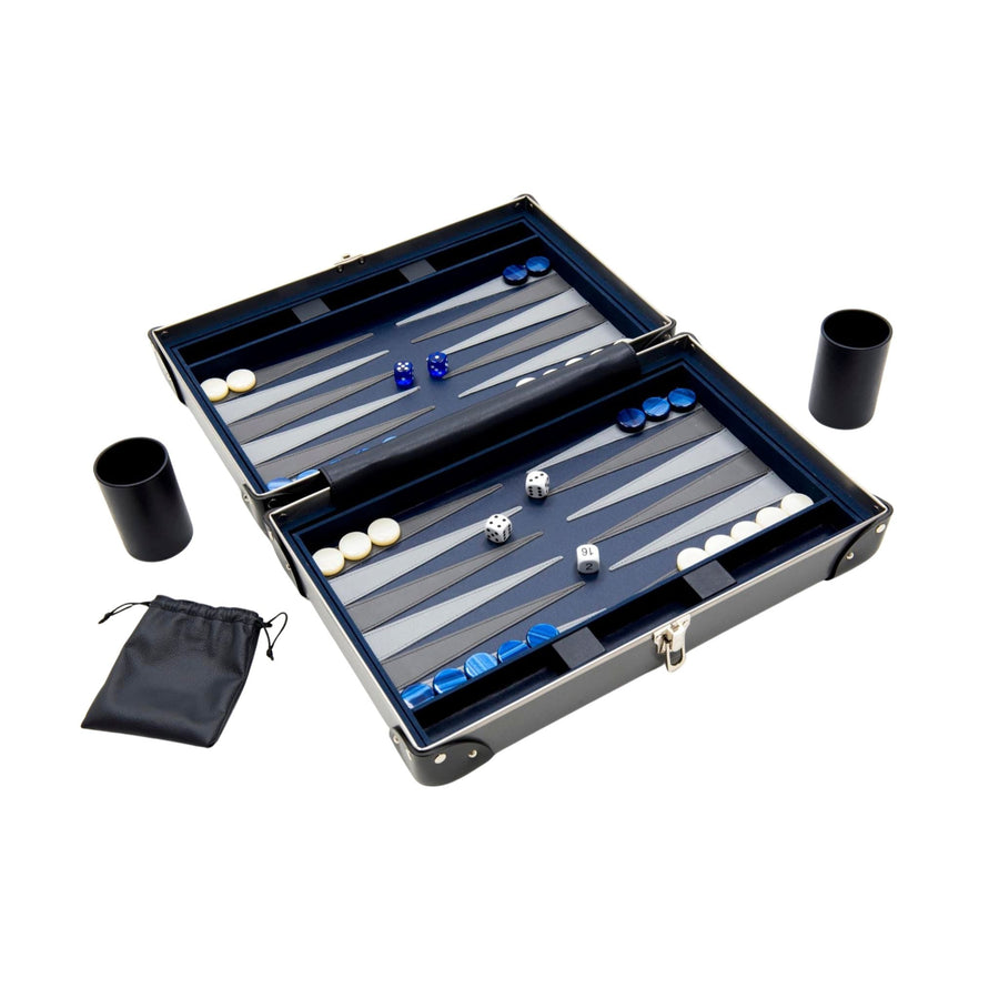 007 Collection · Backgammon Set | Grey/Graphite/Chrome – first image