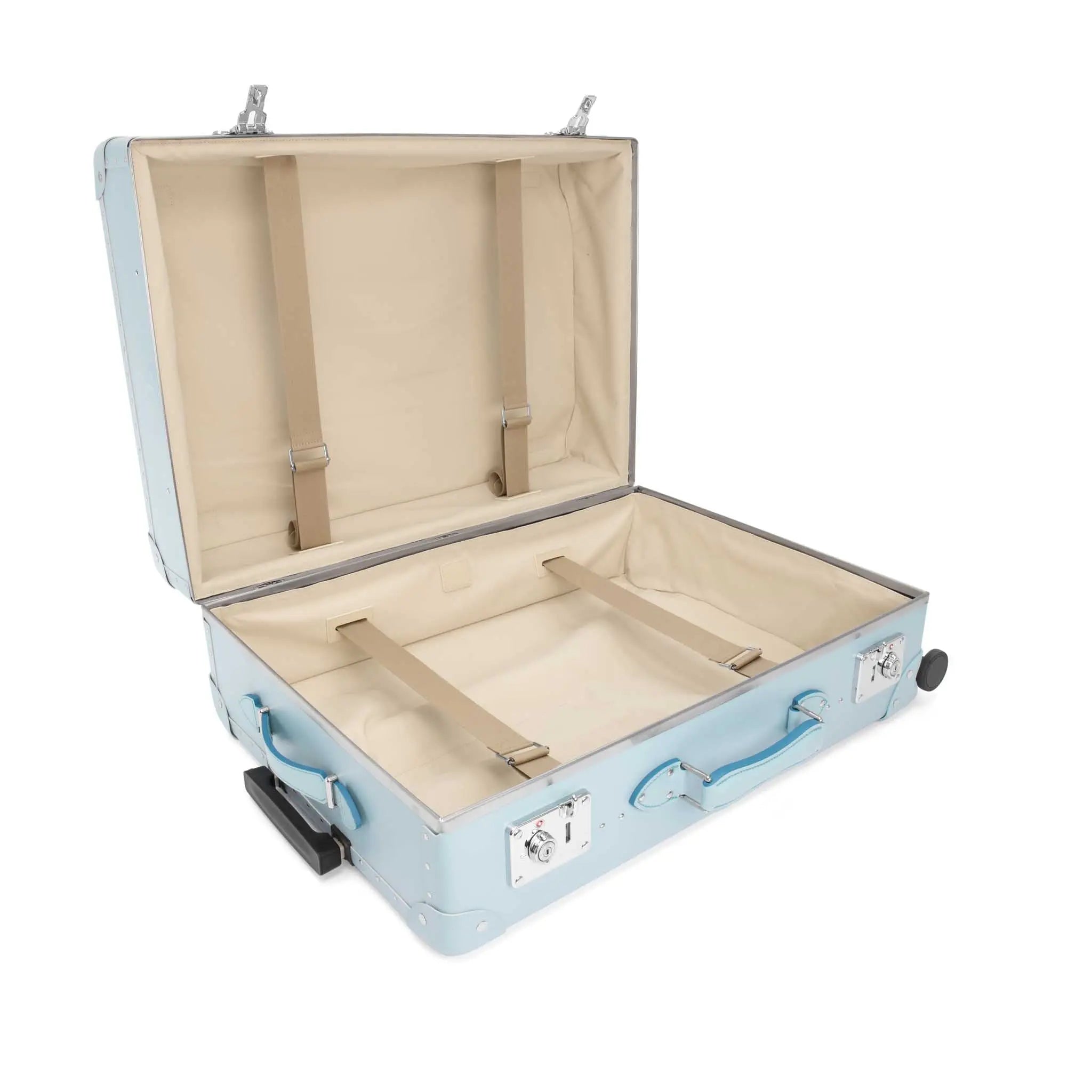 Pop Colour · Large Check-In - 4 Wheels | Pastel Blue/Pastel Blue/Chrome - GLOBE-TROTTER