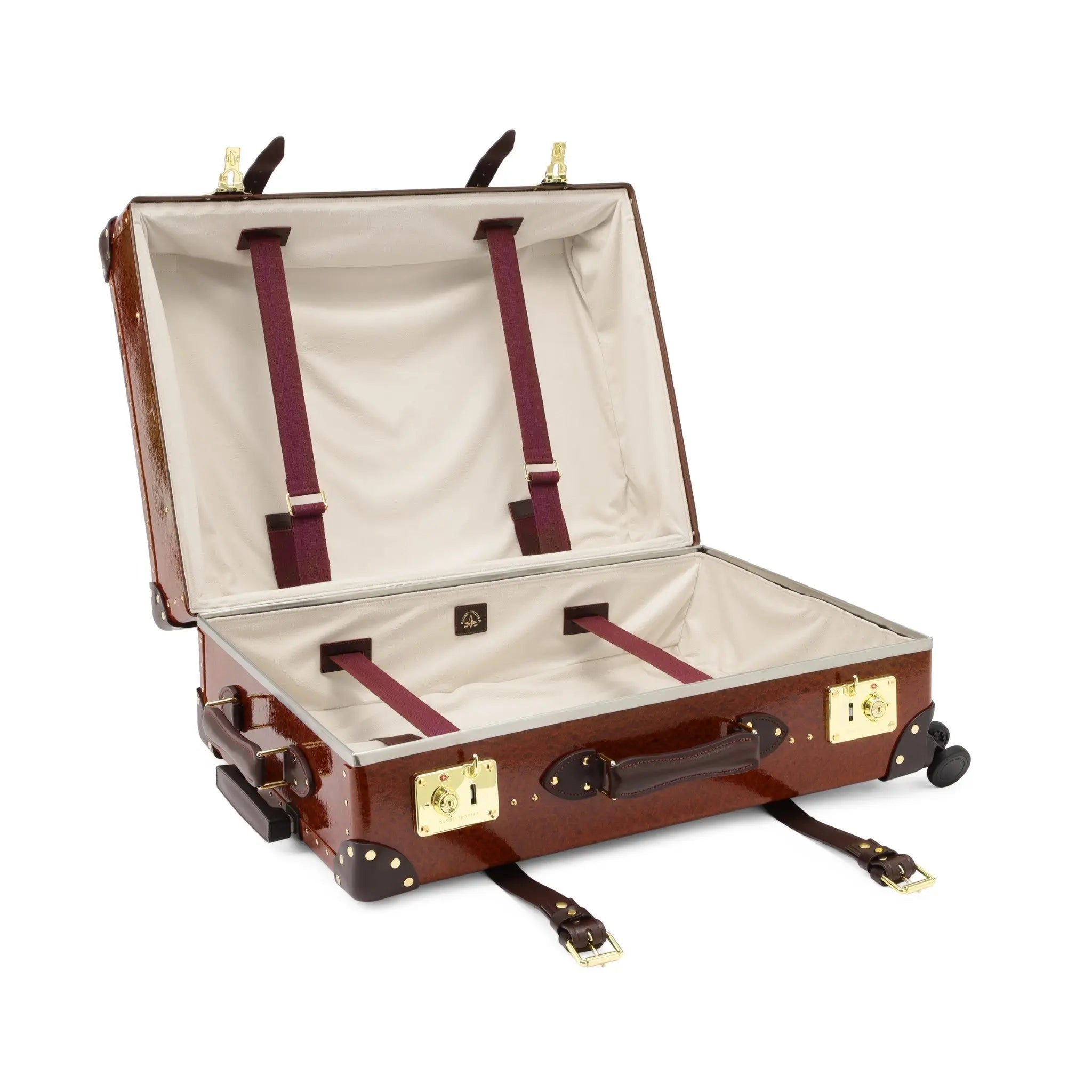 Orient · Large Check-In - 4 Wheels | Urushi/Burgundy/Gold - GLOBE-TROTTER