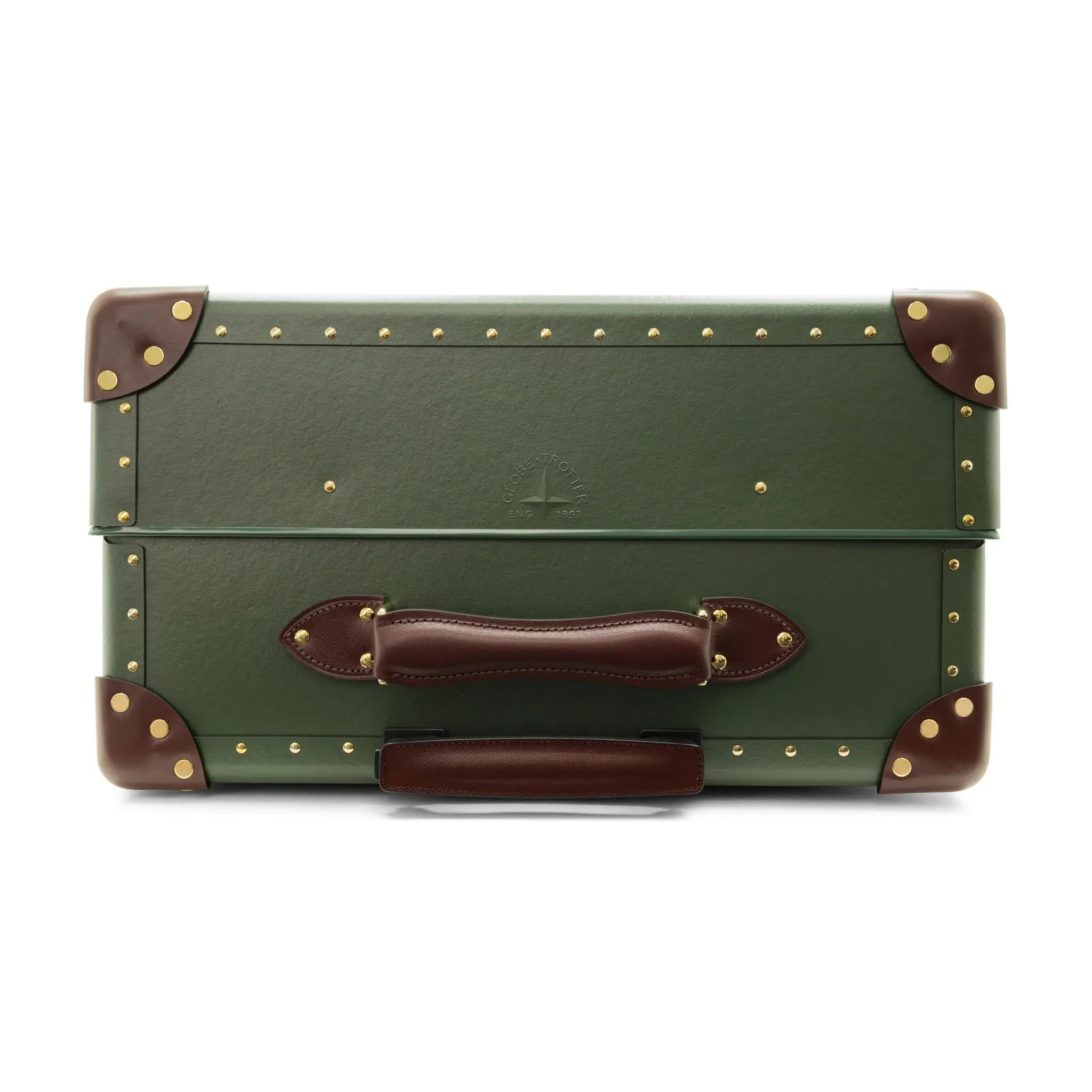 New - Centenary · Large Check-In - 4 Wheels | Green/Brown - GLOBE-TROTTER