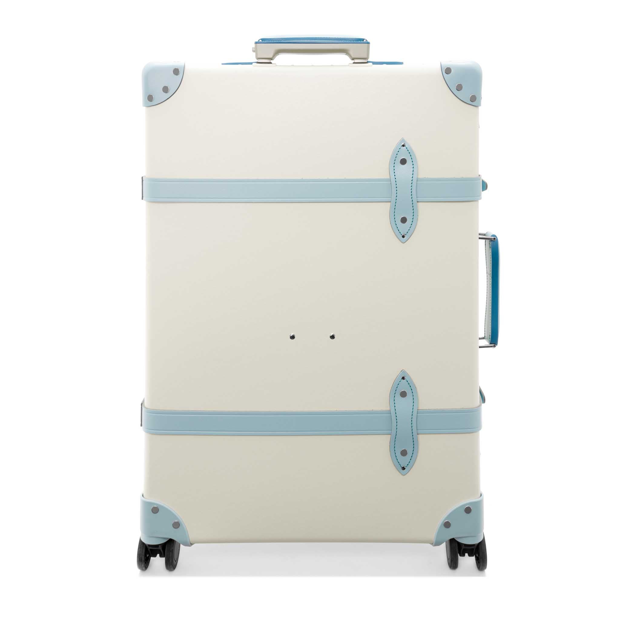 Pop Colour · Large Check-In - 4 Wheels | Ivory/Pastel Blue/Chrome