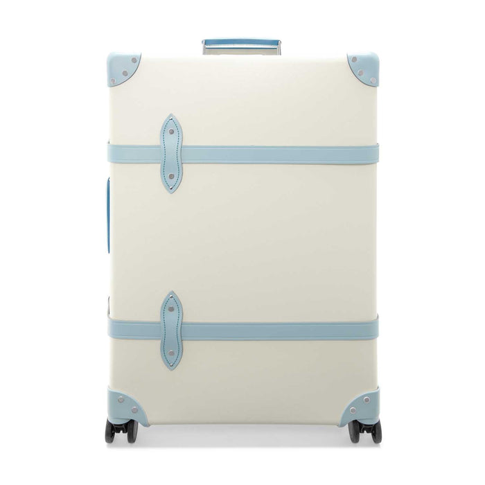 Pop Colour · Large Check-In - 4 Wheels | Ivory/Pastel Blue/Chrome