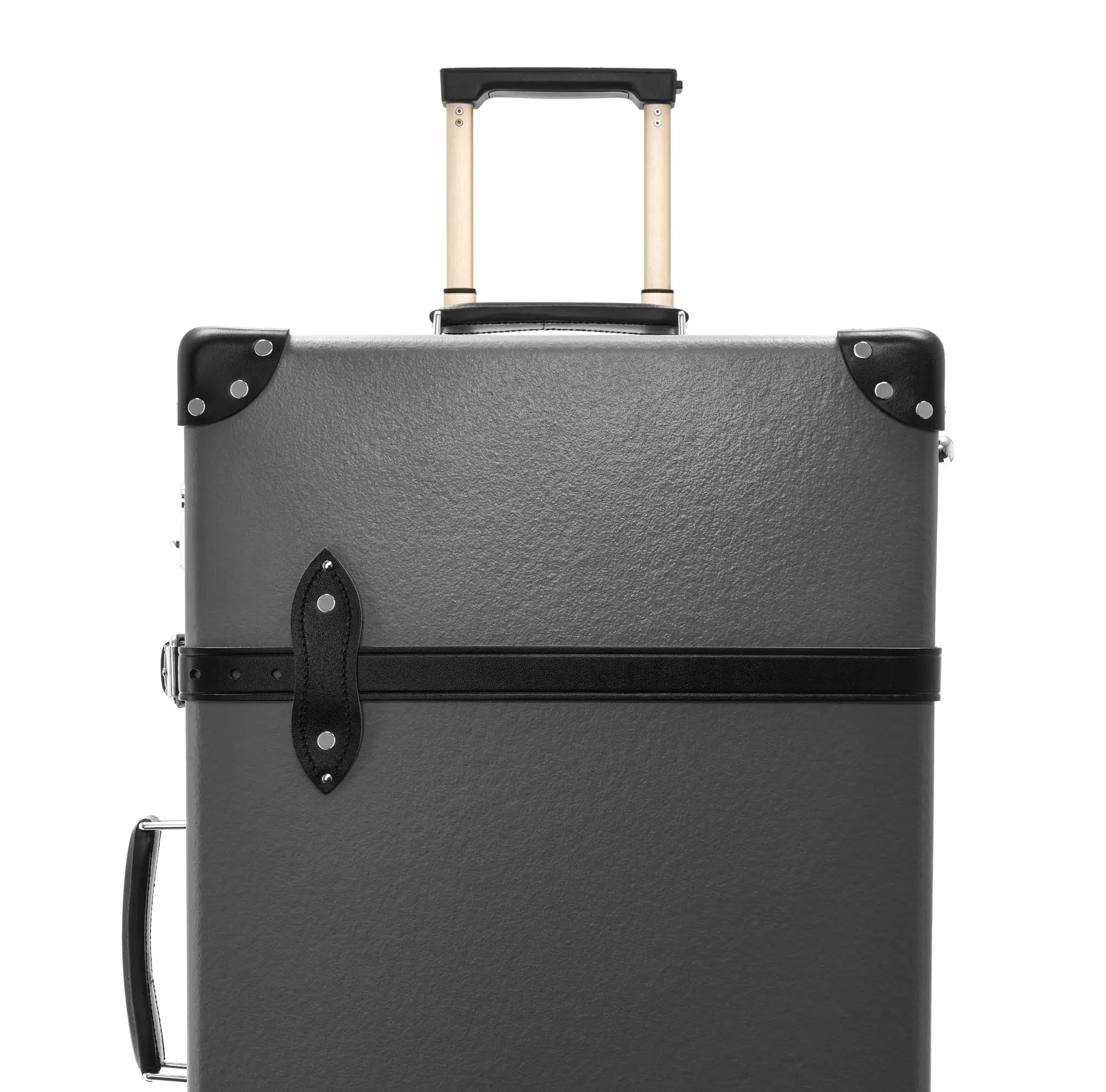 Centenary · Large Check-In - 2 Wheels | Charcoal/Black/Chrome - GLOBE-TROTTER