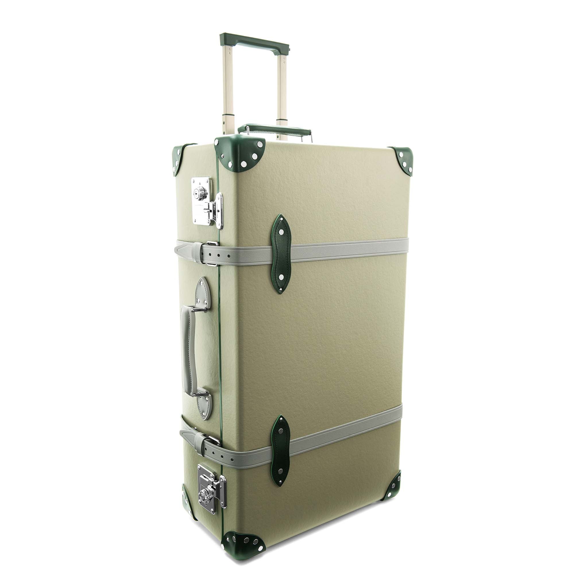Elephant Family · Large Check-In - 2 Wheels | Olive Grey/Kerry Green/Chrome