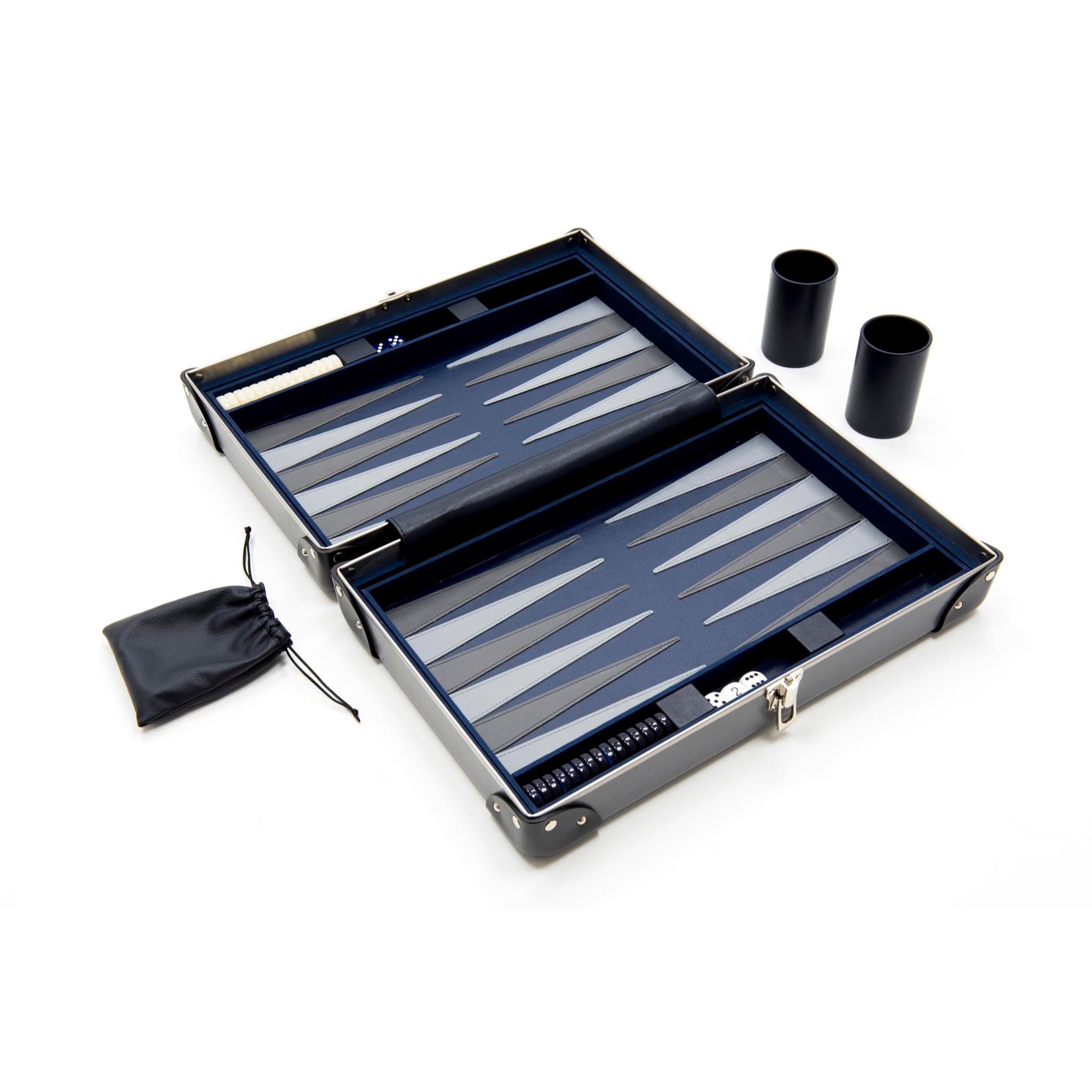 007 Collection · Backgammon Set | Grey/Graphite/Chrome