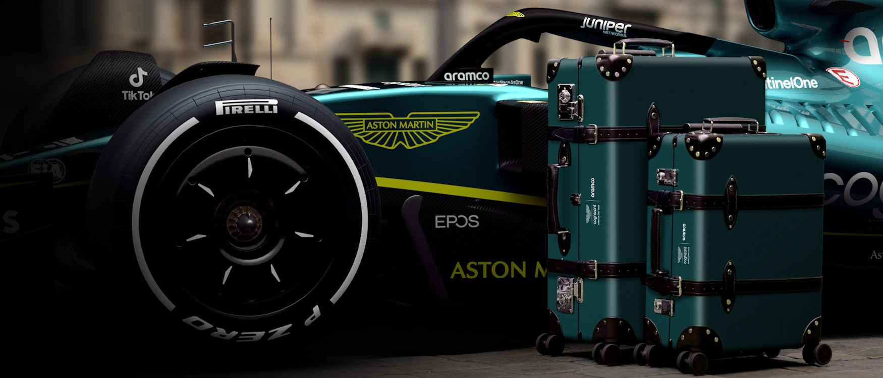 Aston Martin F1™ Luggage | AM x Globe-Trotter Suitcase Collection