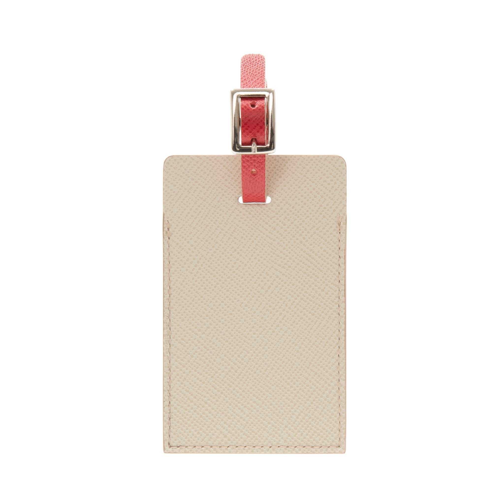 Jet · Luggage Tag | Baby Pink/Ivory/Chrome