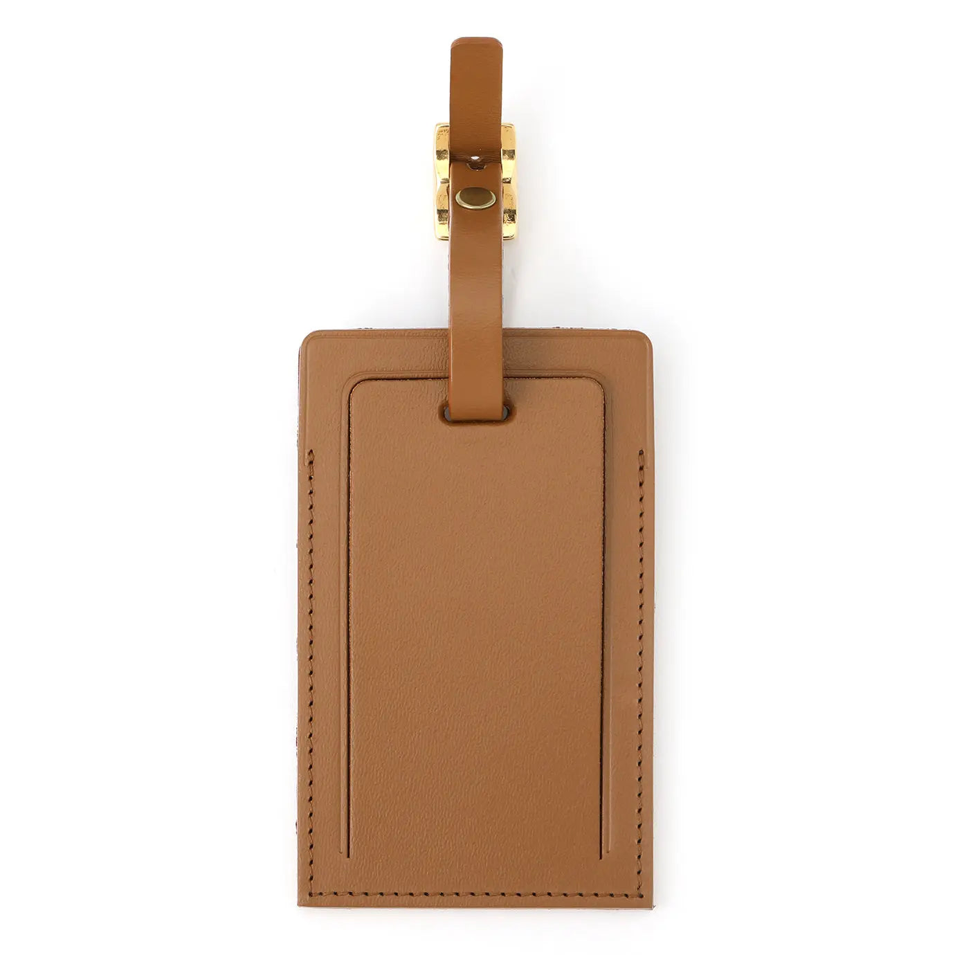 Luggage Tag | Caramel/Brass - GLOBE-TROTTER