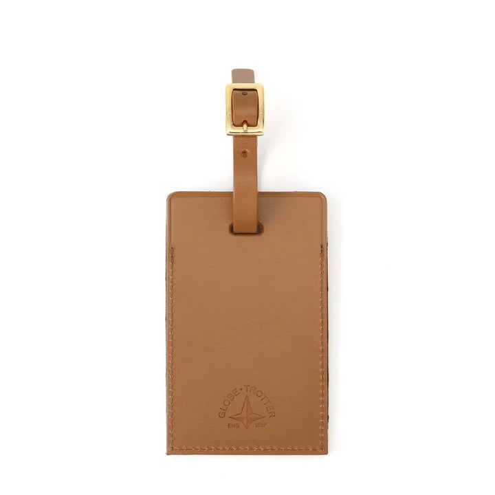 Luggage Tag | Caramel/Brass - GLOBE-TROTTER