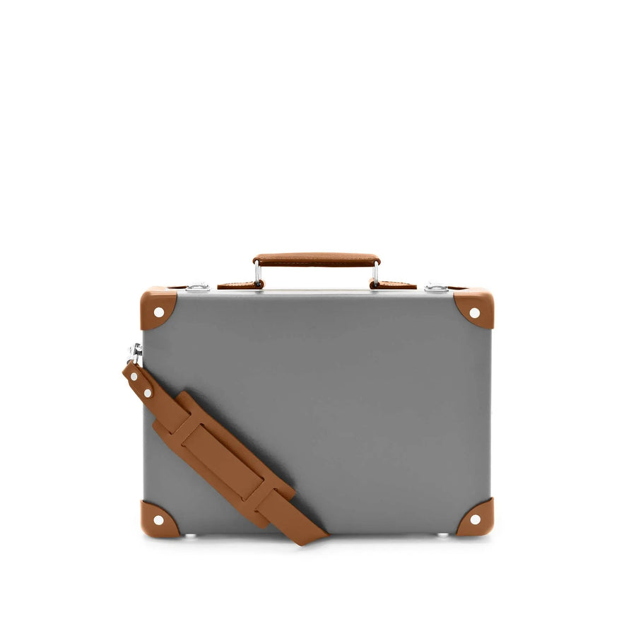 Centenary · Small Attaché | Grey/Caramel/Chrome – first image
