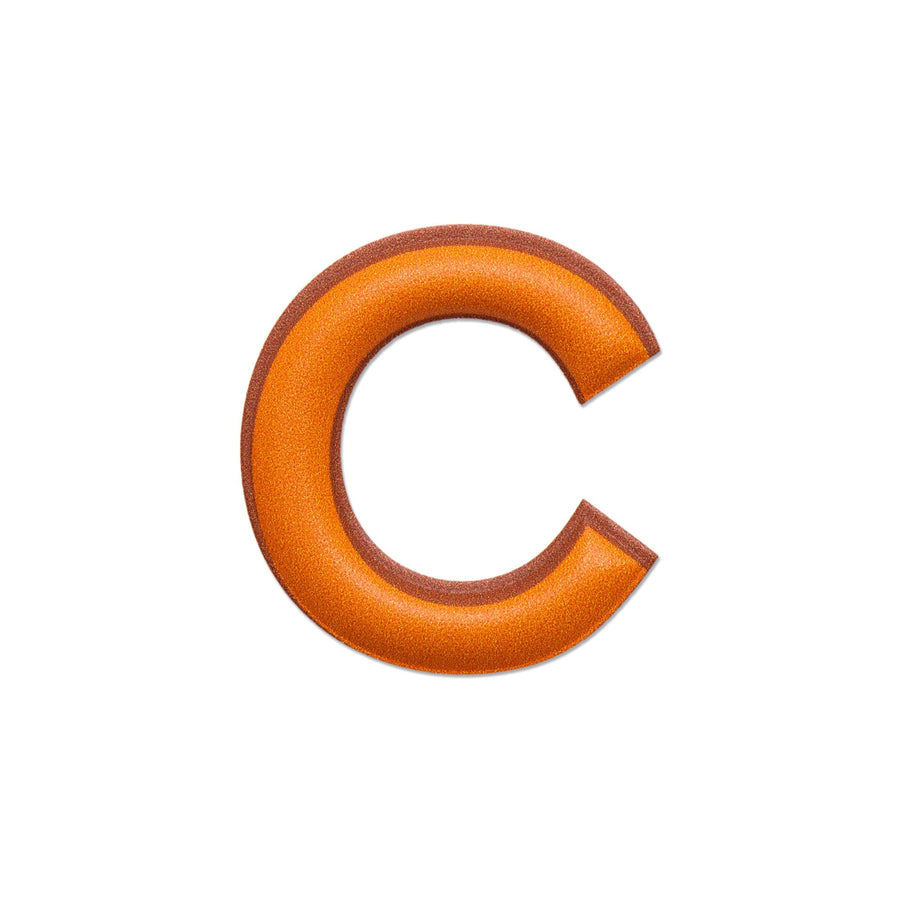 Alphabet · Leather Sticker | Orange/Brown | C – first image