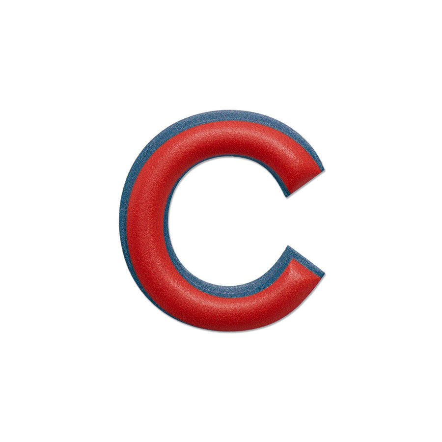 Alphabet · Leather Sticker | Red/Petrol Blue | C – first image