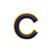 Alphabet · Leather Sticker | Yellow/Dark Blue | C