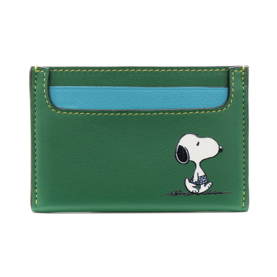 Peanuts · Credit Card Holder | Green/Sky Blue – first image