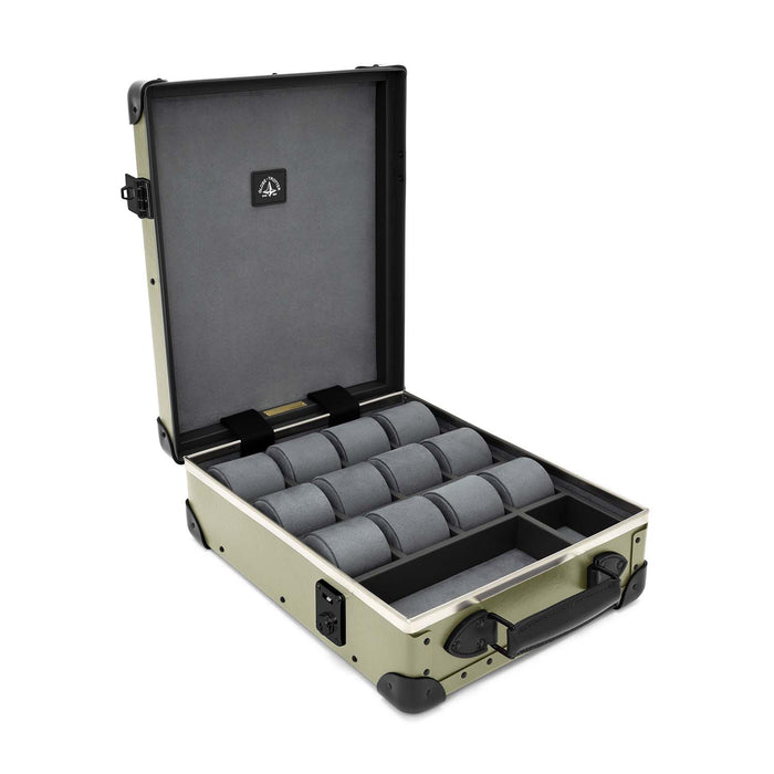 Centenary · 12-Slot Watch Case | Olive/Black/Black