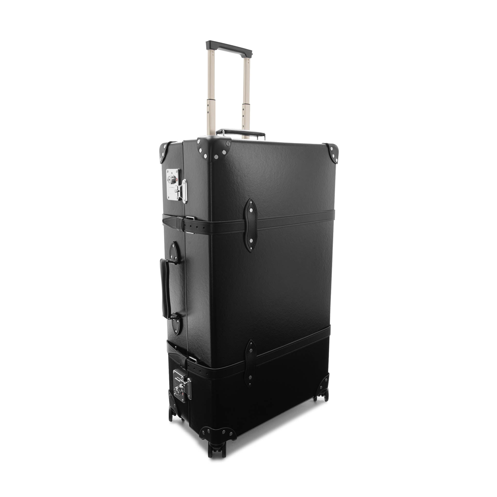 Globe-Trotter | Carry-On | 4W | Black & Chrome | Luxury Cabin Luggage