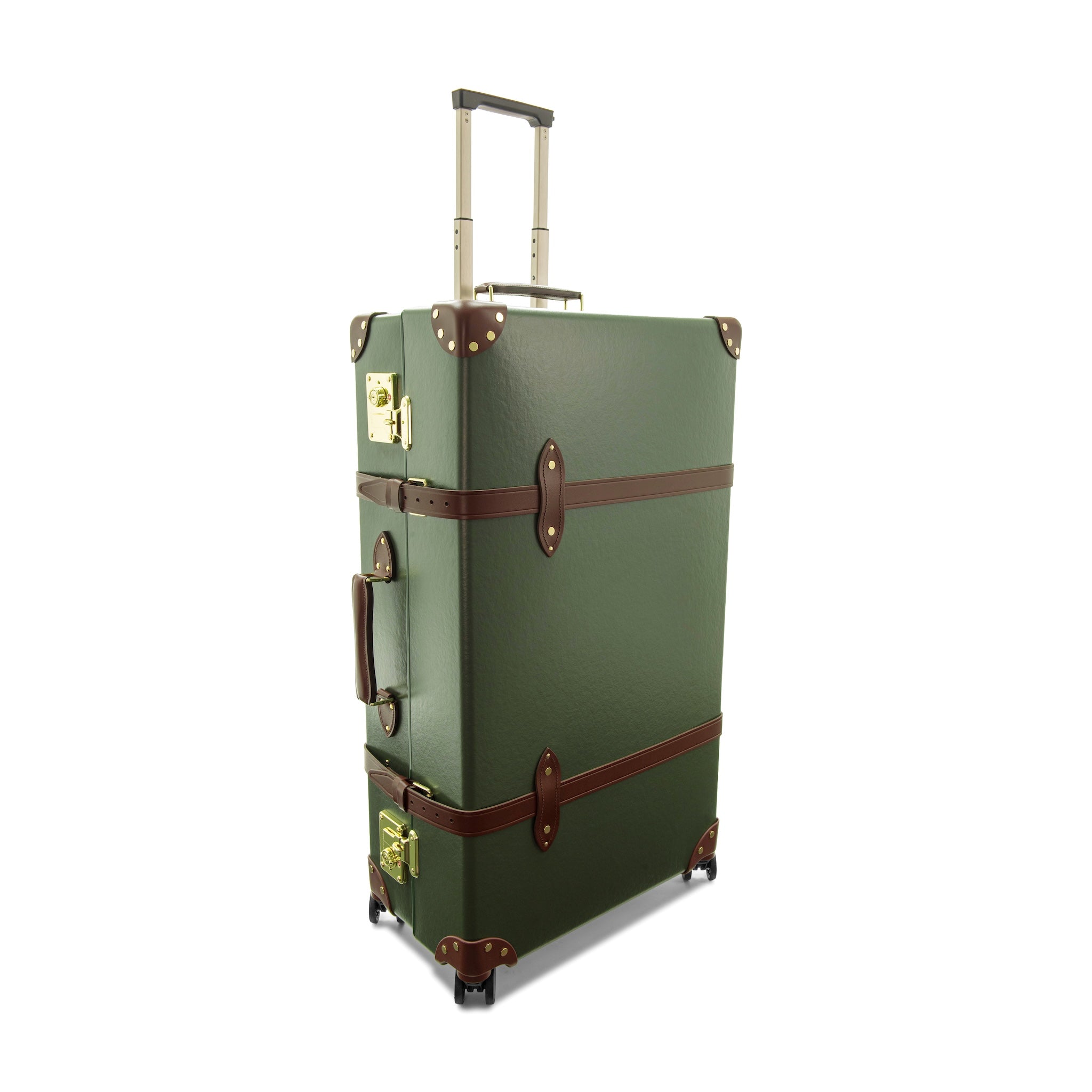 （little green ）【GLOBE-TROTTER】21インチ Globe-Trotter | Carry-On | 4W | Green | Luxury Cabin Luggage