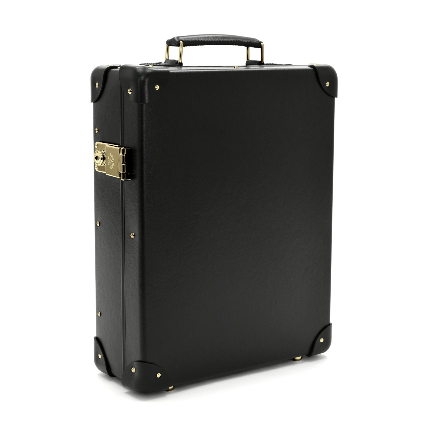 Centenary · 12-Slot Watch Case | Black/Black/Gold - GLOBE-TROTTER