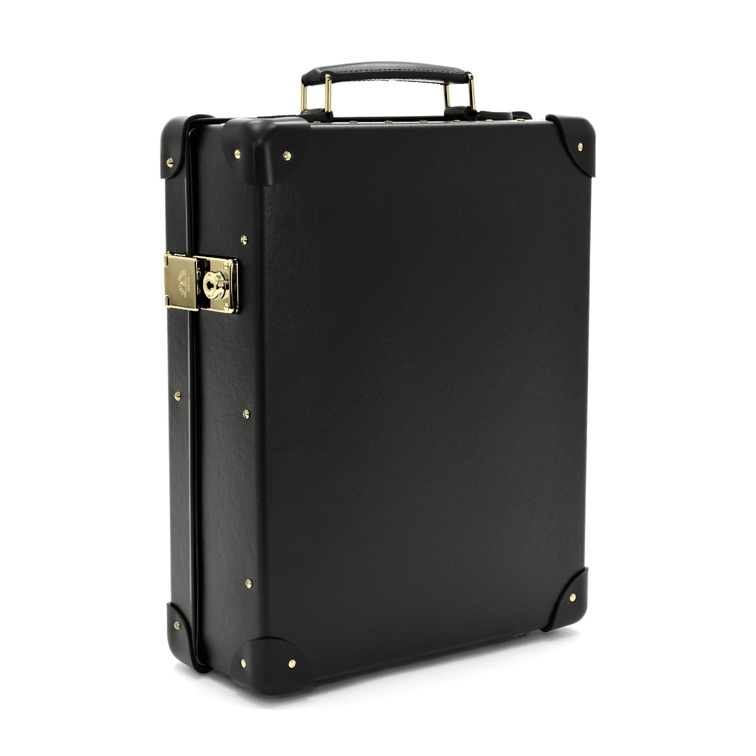 Centenary · 12-Slot Watch Case | Black/Black/Gold - GLOBE-TROTTER