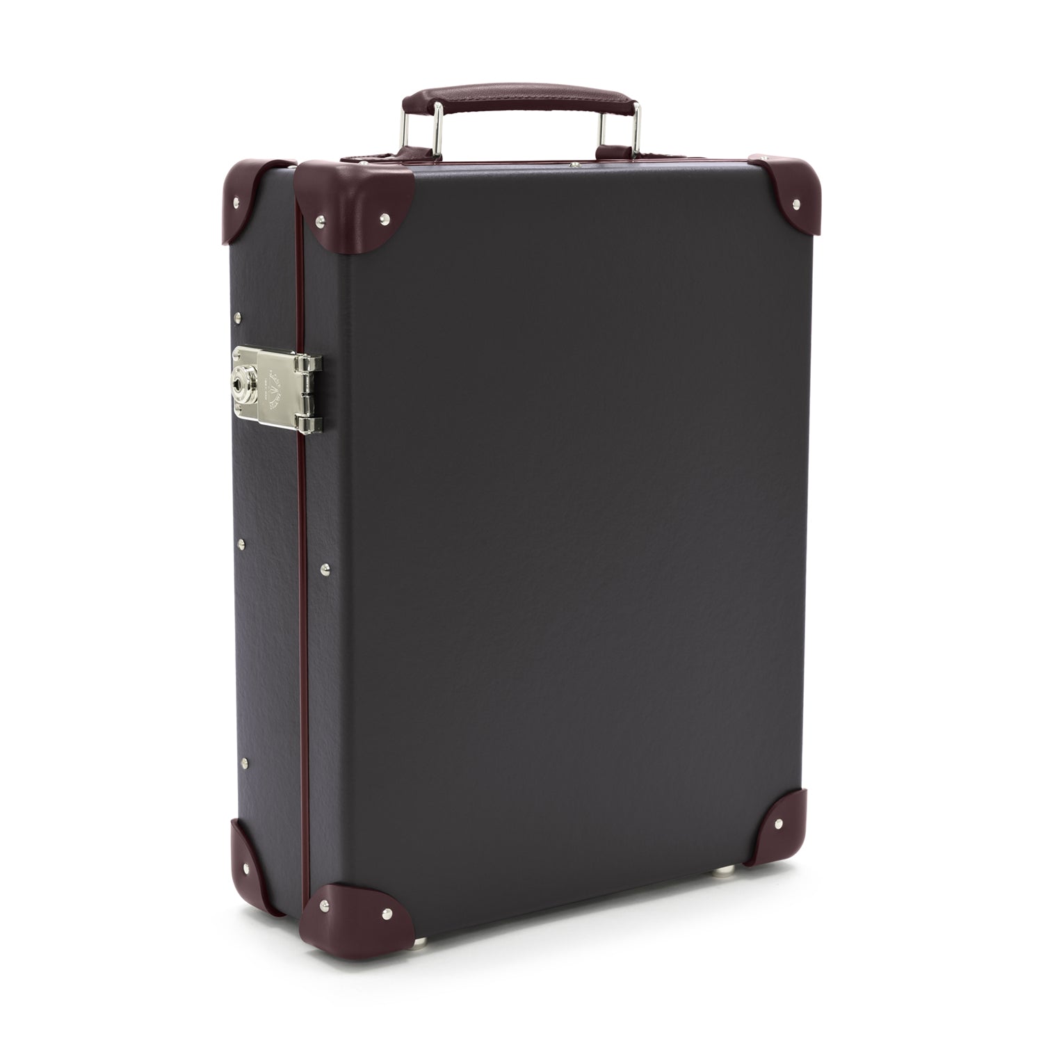 Centenary · 12-Slot Watch Case | Brown/Burgundy - GLOBE-TROTTER