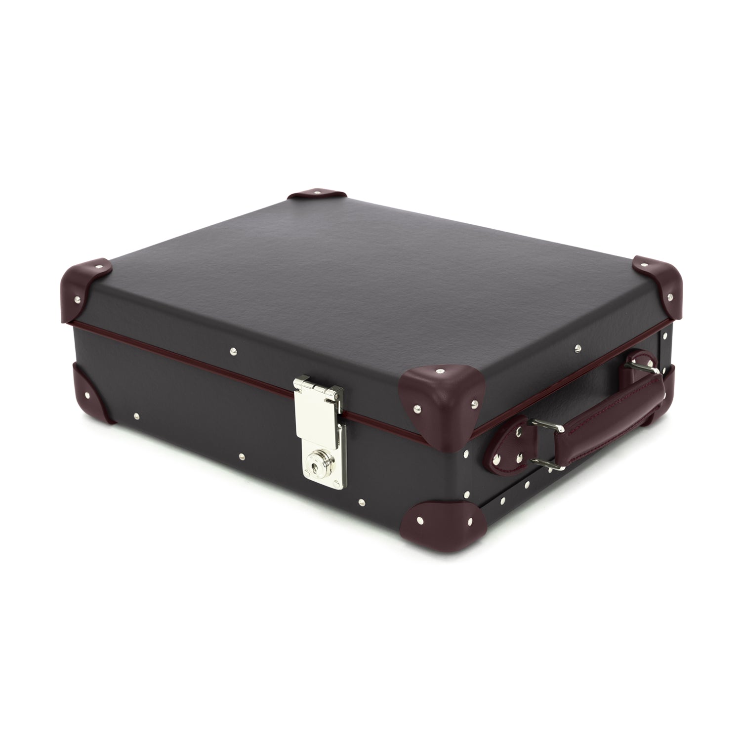 Centenary · 12-Slot Watch Case | Brown/Burgundy - GLOBE-TROTTER