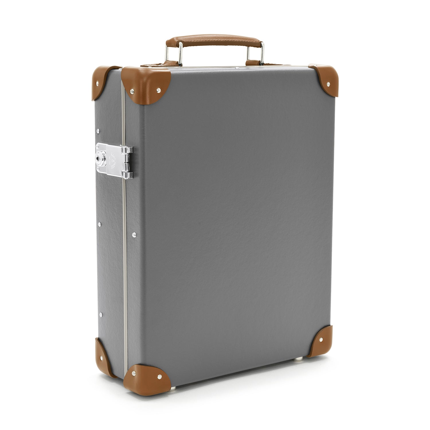 Centenary · 12-Slot Watch Case | Grey/Caramel - GLOBE-TROTTER