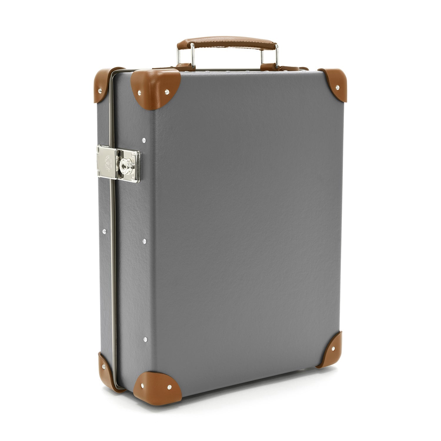 Centenary · 12-Slot Watch Case | Grey/Caramel - GLOBE-TROTTER