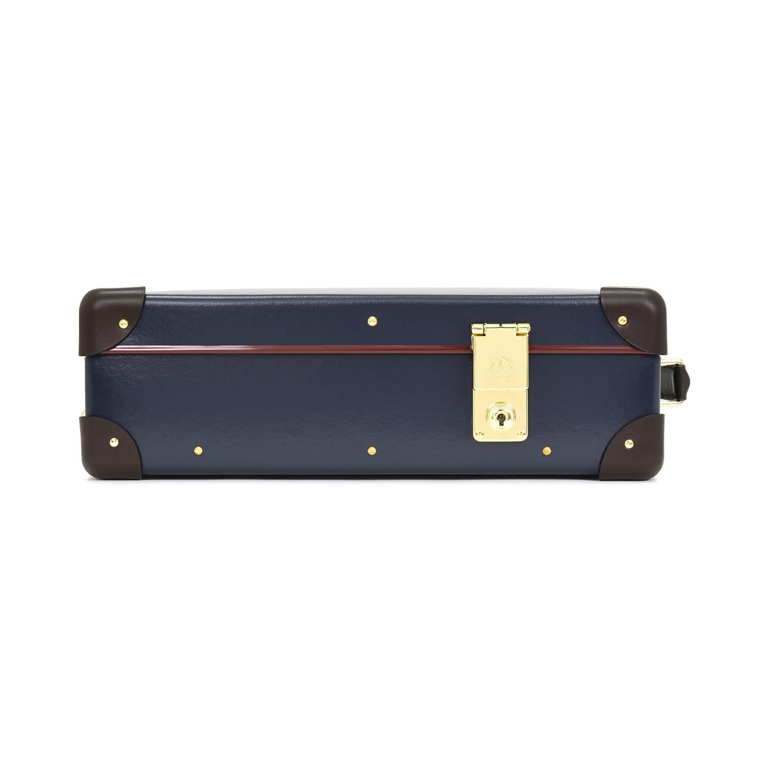 Centenary · 12-Slot Watch Case | Navy/Coco/Gold - GLOBE-TROTTER