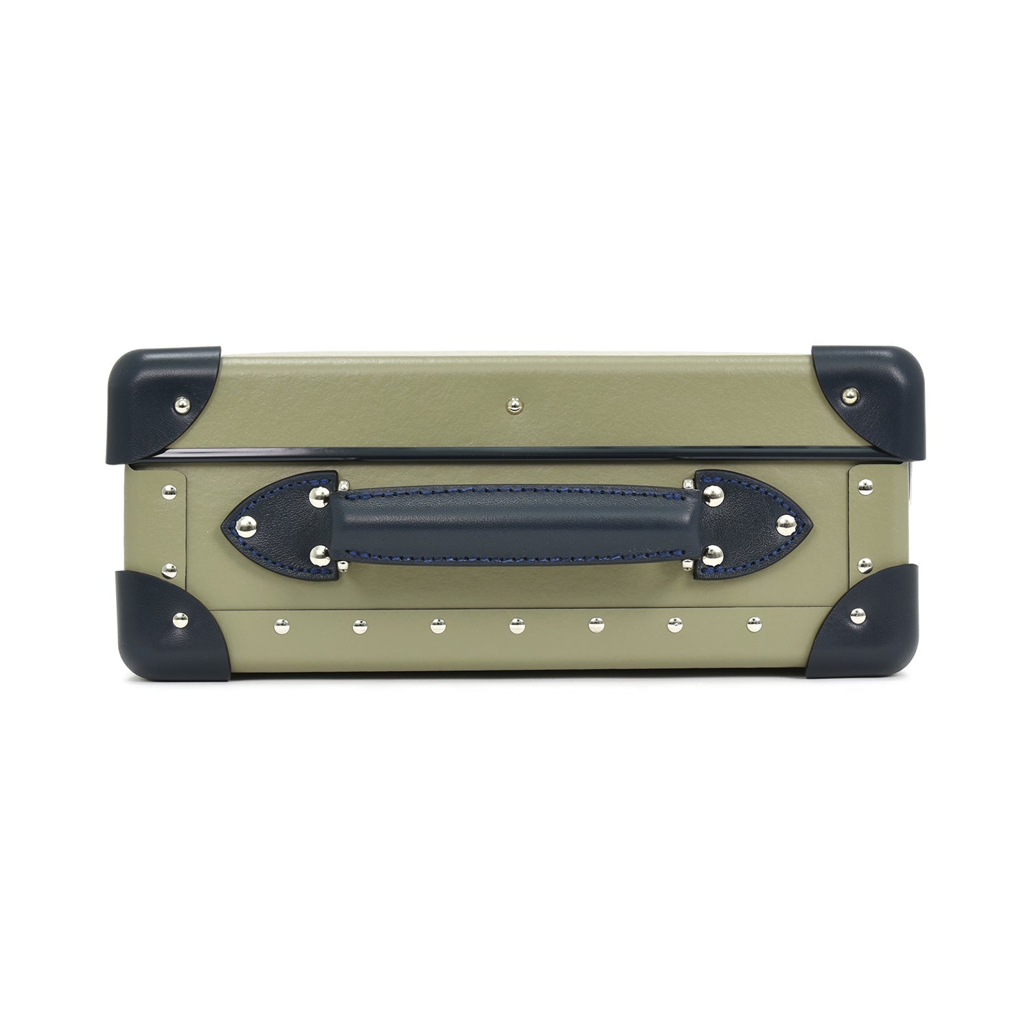 Centenary · 12-Slot Watch Case | Olive/Navy/Chrome - GLOBE-TROTTER