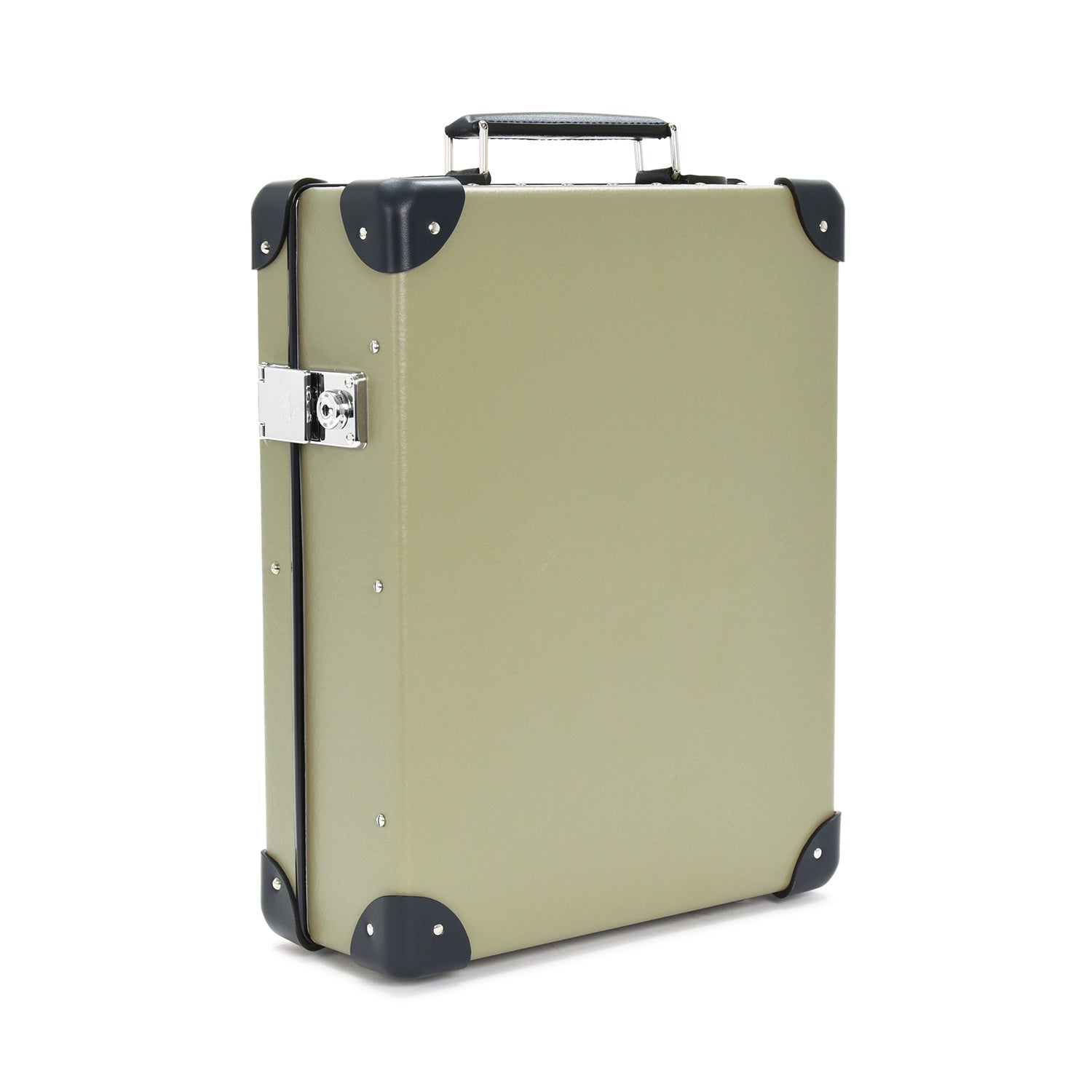 Centenary · 12-Slot Watch Case | Olive/Navy/Chrome - GLOBE-TROTTER