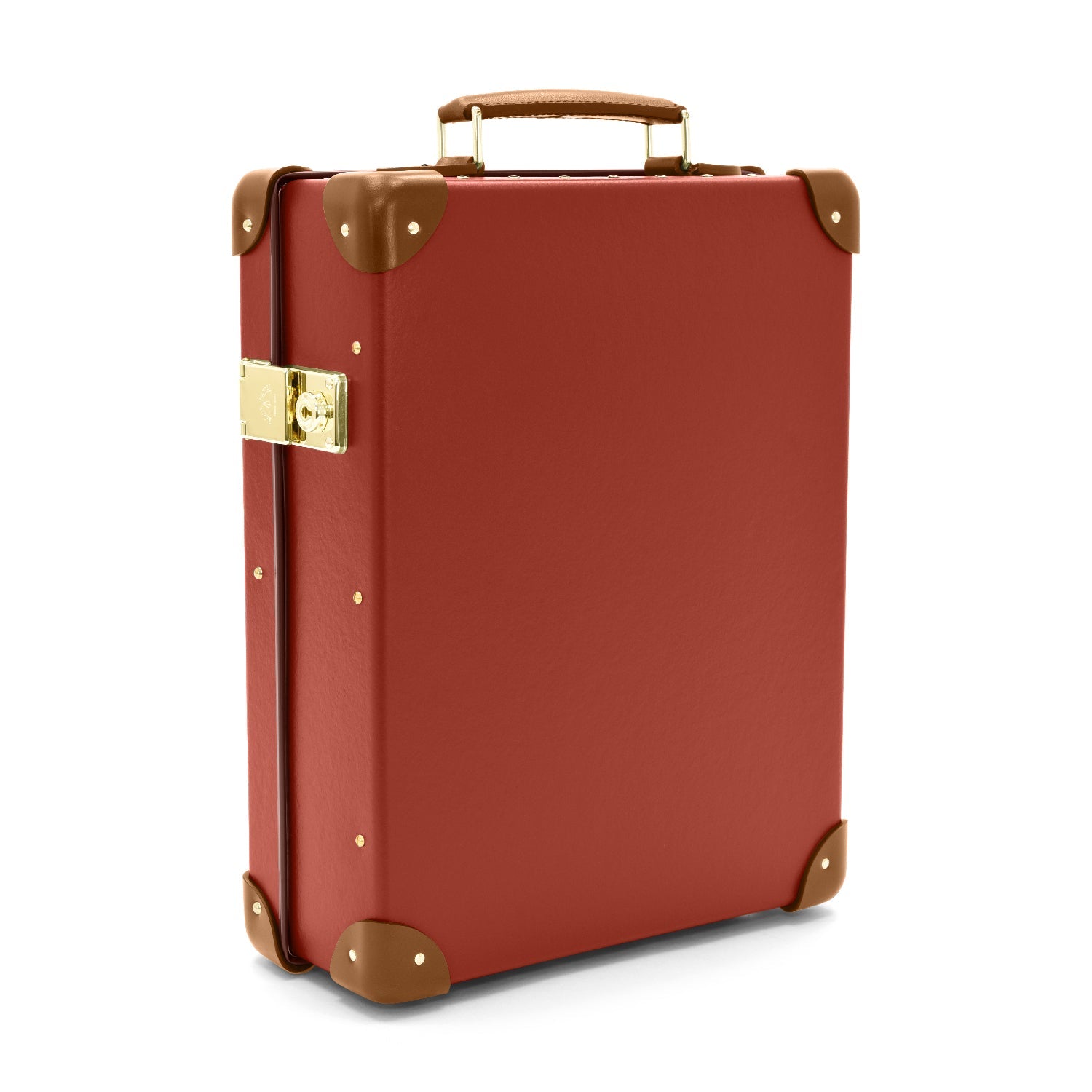 Centenary · 12-Slot Watch Case | Red/Caramel - GLOBE-TROTTER