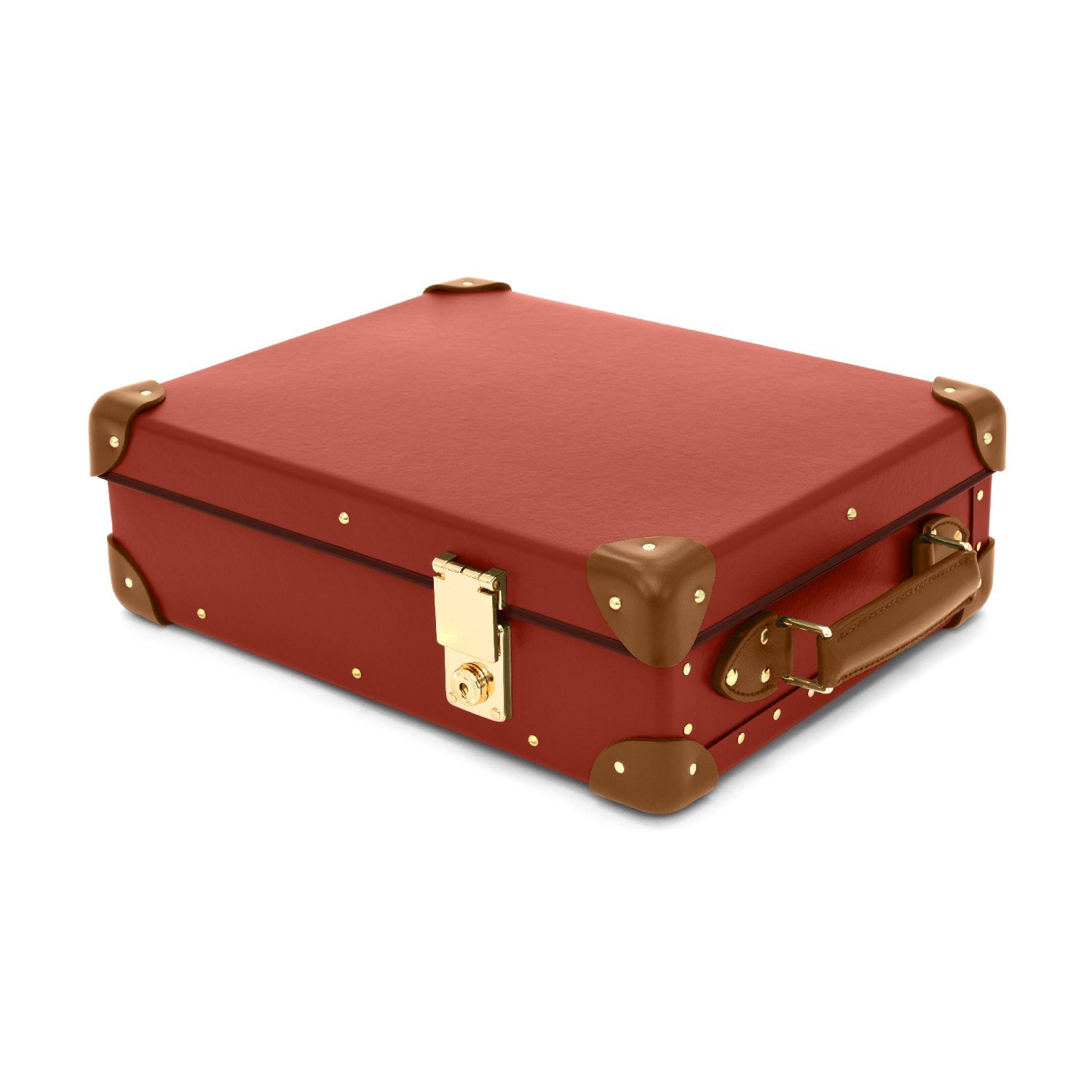 Centenary · 12-Slot Watch Case | Red/Caramel - GLOBE-TROTTER