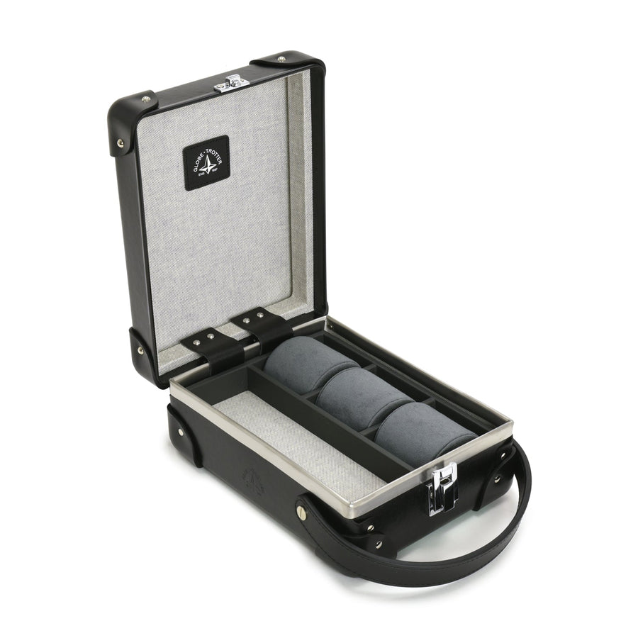 Centenary · 3-Slot Watch Case | Black/Black/Chrome – first image