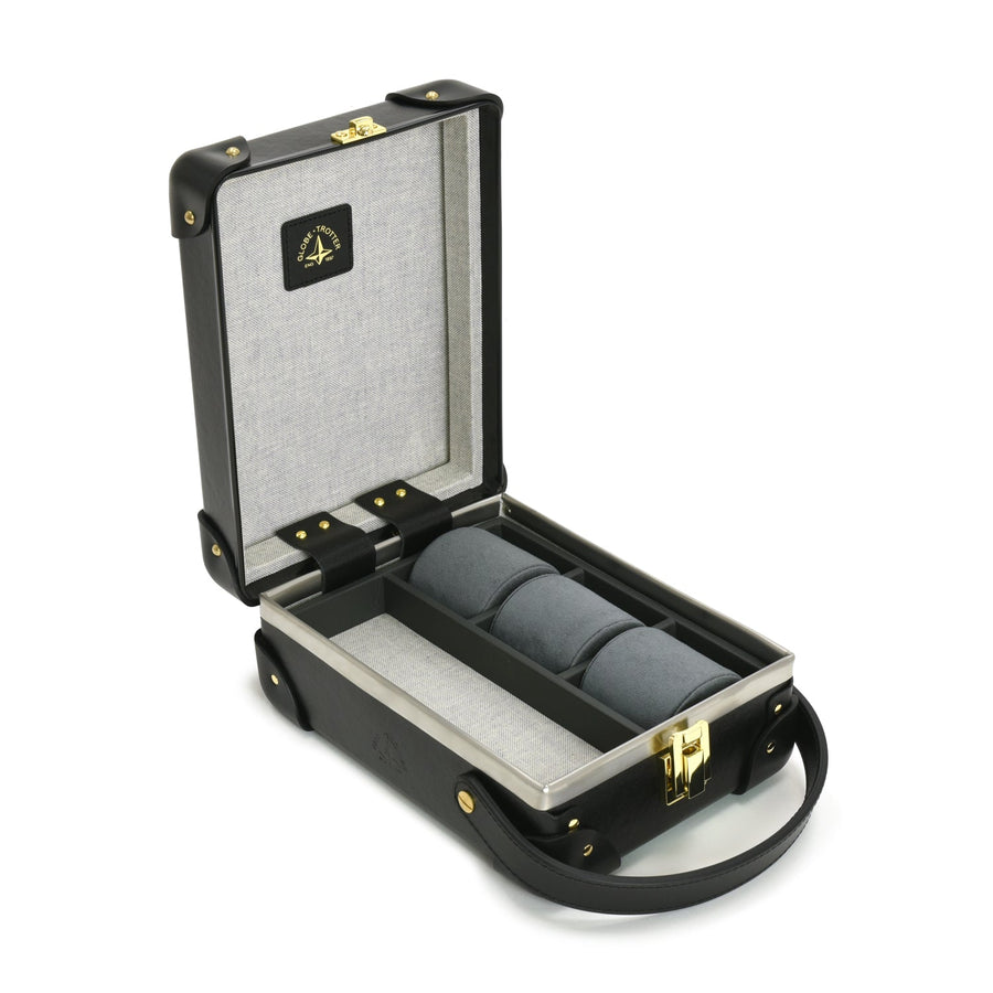 Centenary · 3-Slot Watch Case | Black/Black/Gold – first image