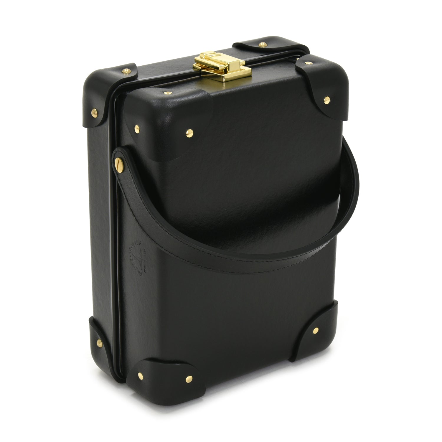 Centenary · 3-Slot Watch Case | Black/Black/Gold - GLOBE-TROTTER