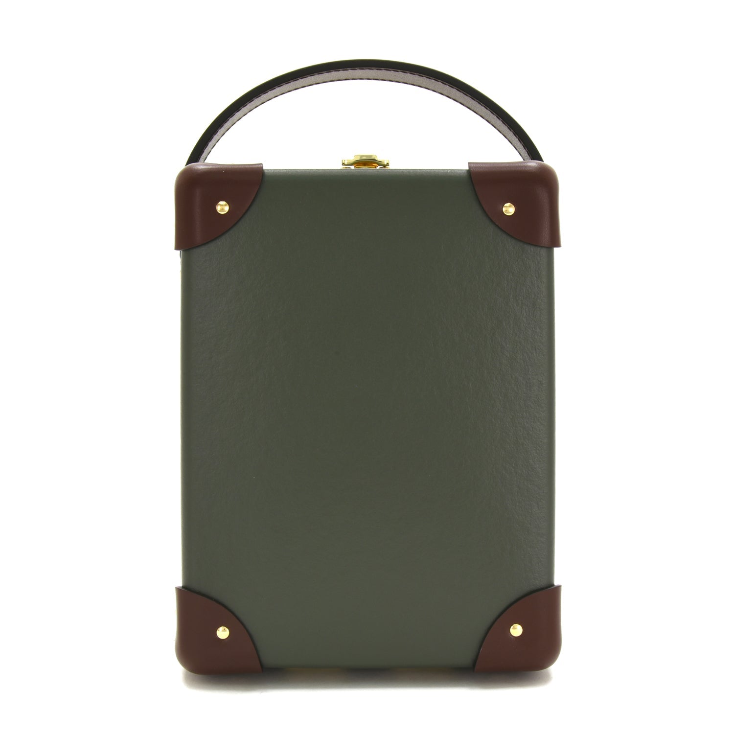 Centenary · 3-Slot Watch Case | Green/Brown - GLOBE-TROTTER