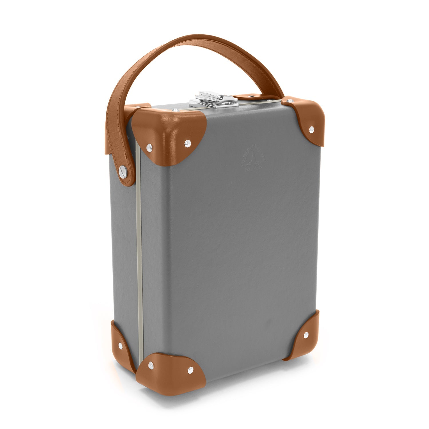 Centenary · 3-Slot Watch Case | Grey/Caramel - GLOBE-TROTTER