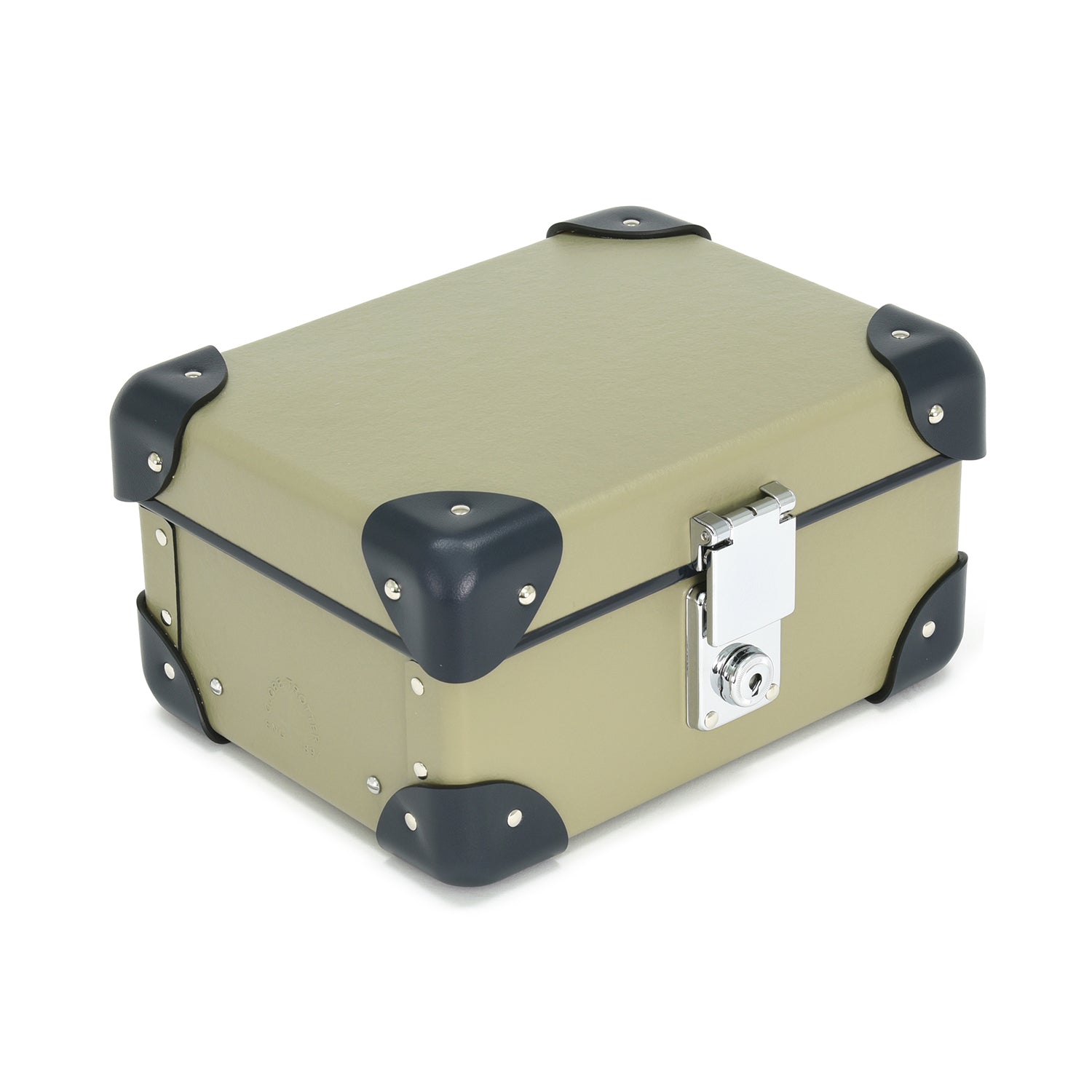 Centenary · 3-Slot Watch Case | Olive/Navy/Chrome - GLOBE-TROTTER