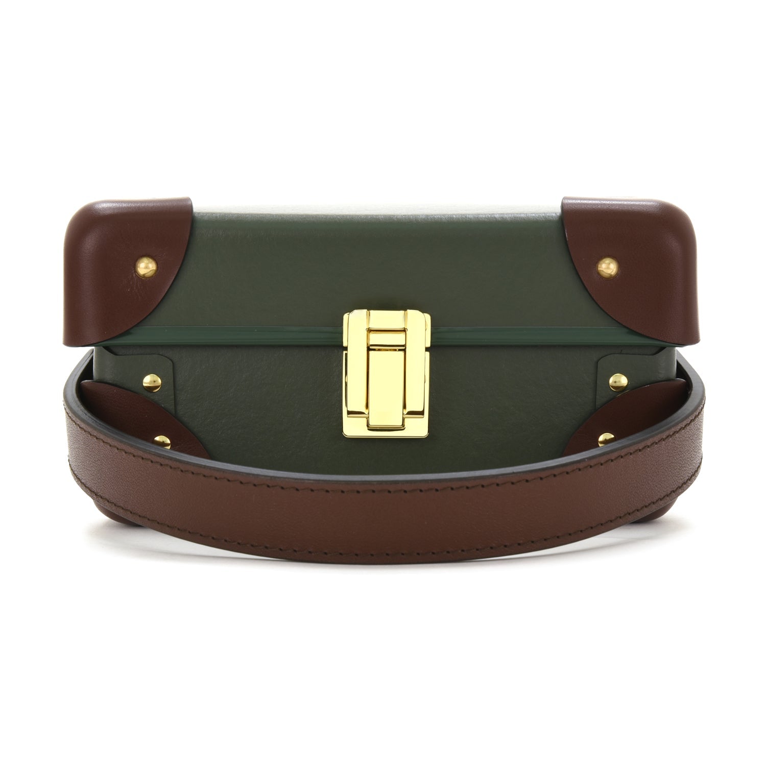 Centenary · 6-Slot Watch Case | Green/Brown - GLOBE-TROTTER