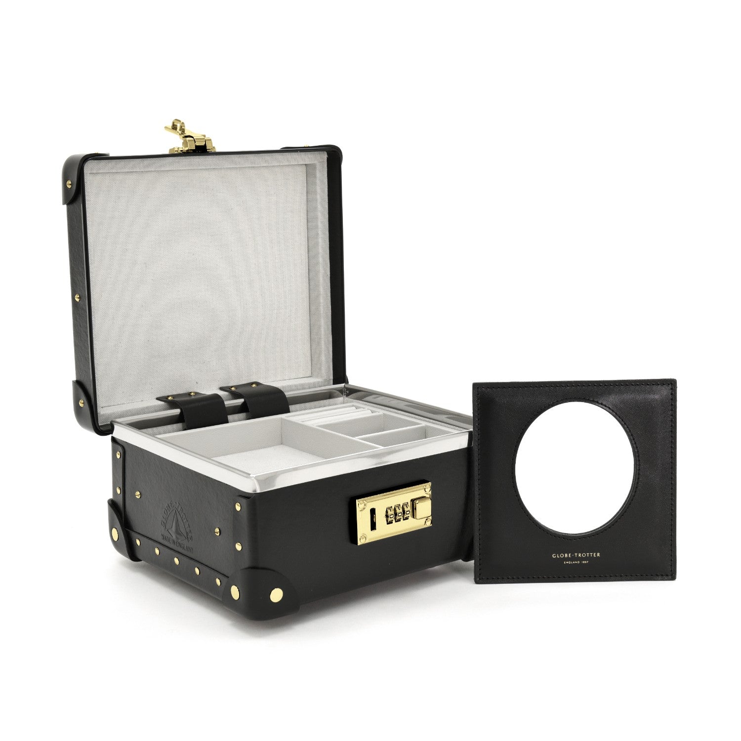 Centenary · Jewellery Case | Black/Black/Gold - GLOBE-TROTTER