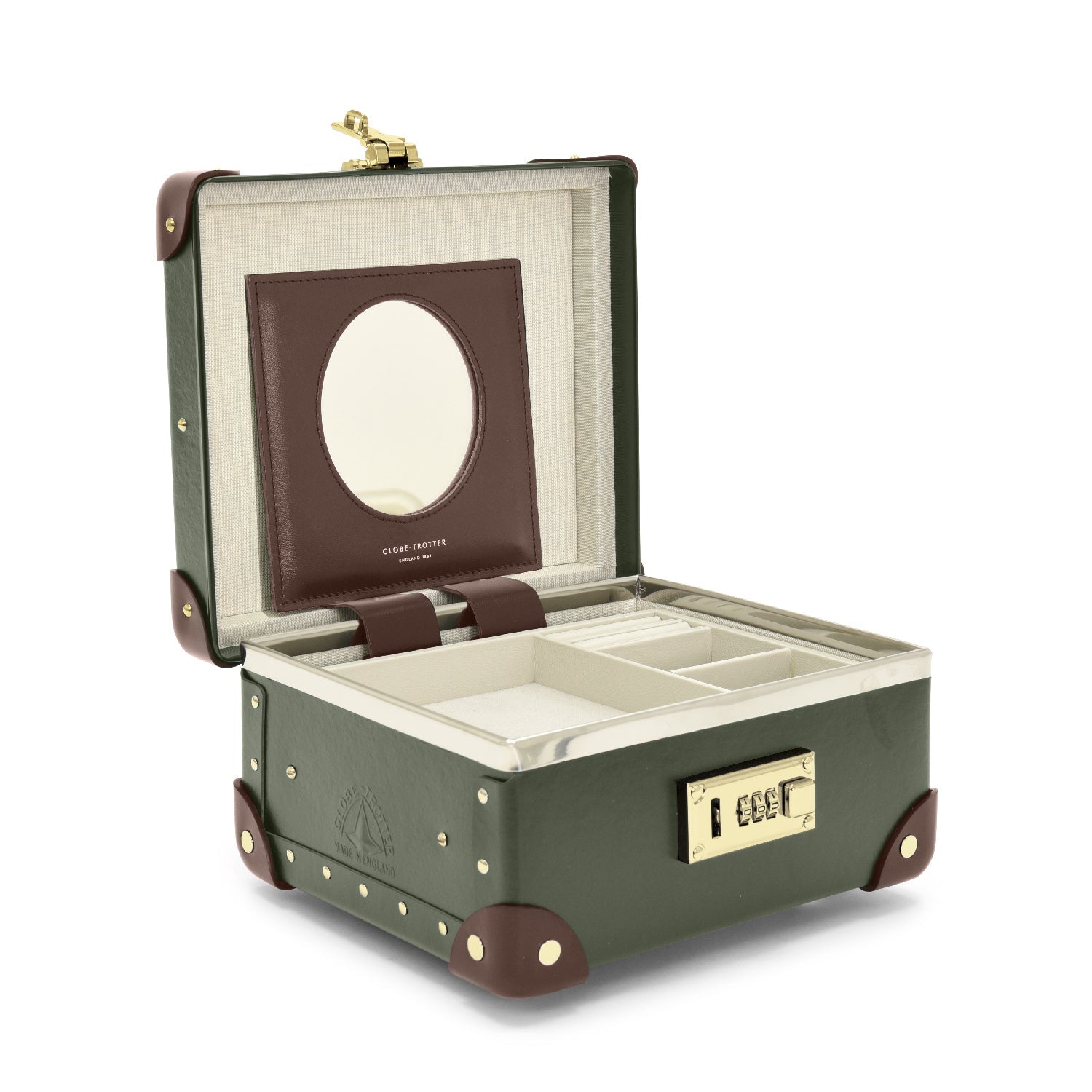 Centenary · Jewellery Case | Green/Brown - GLOBE-TROTTER