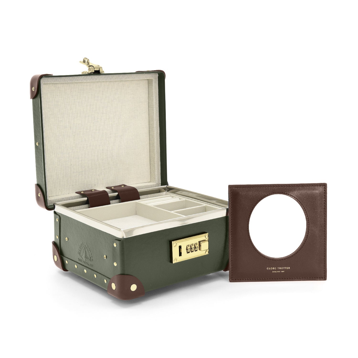 Centenary · Jewellery Case | Green/Brown - GLOBE-TROTTER